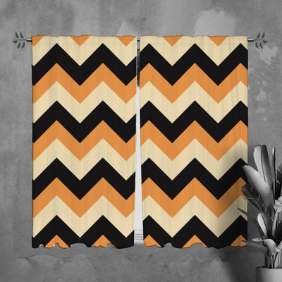 Paire de rideaux obscurcissant en polyester Nalanie