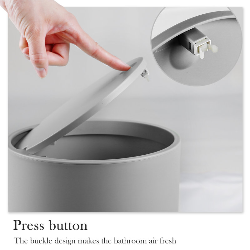 Denitta Bathroom Accessory Set, Gray