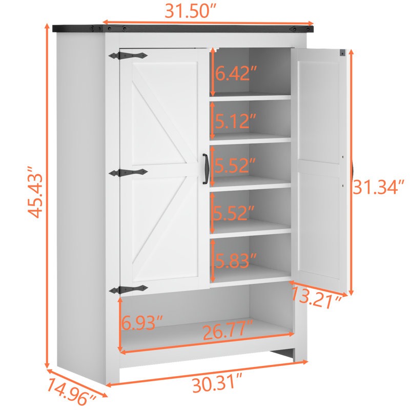 Shoe Cabinet With Doors, 7-Tier 28 Pair Shoe Cabinet Storage For Entryway, Hidden Narrow Shoe Cabinets With Adjustable Shelves, Slim Thin Shoe Rack Organizer For Hallway, Living Room