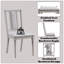 Ensemble de 2 chaises d'appoint Marta en lin et finition naturelle beige