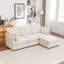 Canapé modulaire avec repose-pieds 4 pièces Wilroy-520331326