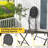 3 PCS Patio Bistro Set All-weather Metal Table & Chair Set for 2 Person Modern Furniture Set