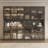 94.5 '' W Combination Bookcase With Glass Doors，display Cabin With Led Lights-1824625015