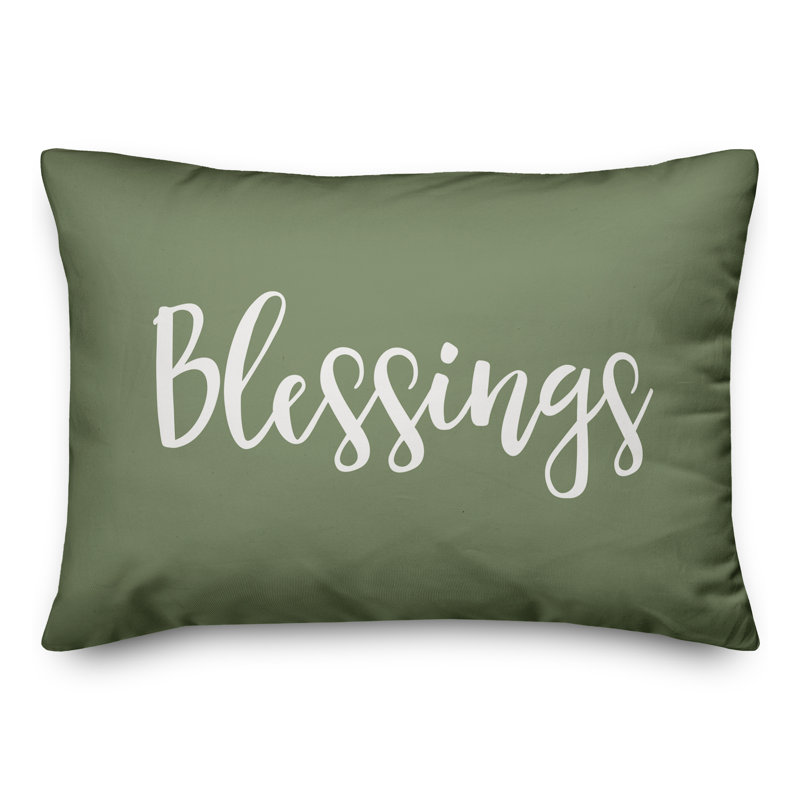 Reversible Throw Pillow, Green