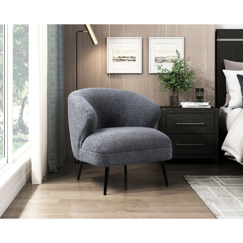 Fauteuil d'appoint High Foam, Gris foncé