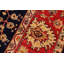 Tapis oriental noir / rouge en laine noué à la main 8 pi 9 po x 11 pi 11 po Dorn