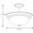 Kerri Glass Semi Flush Mount