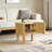 Round Fluted Side Table with Storage