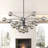 Kyiesha 21 - Light Dimmable Modern Linear Chandelier Sputnik Chandeliers Dining Room Chandelier