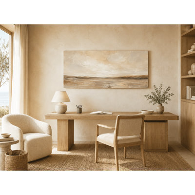 Warm Beige Coastal Landscape Wrapped Iraima