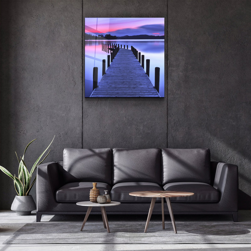 Élégante peinture décorative en verre trempé, 40 x 40 po | 100% verre trempé, épaisseur: 0,16 pouce | Impression UV pour des couleurs éclatantes et une durabilité | Parfait pour la décoration intérieure et les amateurs d'art