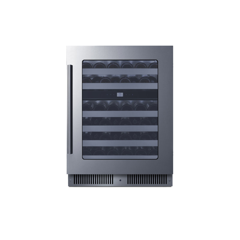 Summit Appliance 24" Dual Zone Built-In Wine Cellar, Right Handed
