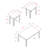 Romina 3pcs Coffee, Accent, End Table