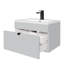 Meuble-lavabo mural moderne de 24 po Loft Collection - Poignées canadiennes grises / noires-824064437-824064425