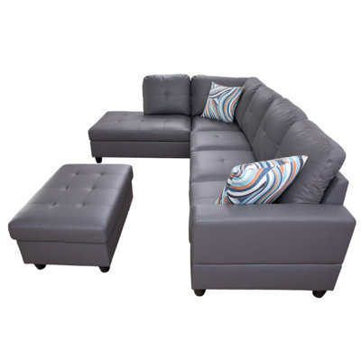 Conred 103.5'' Faux Leather Sofa