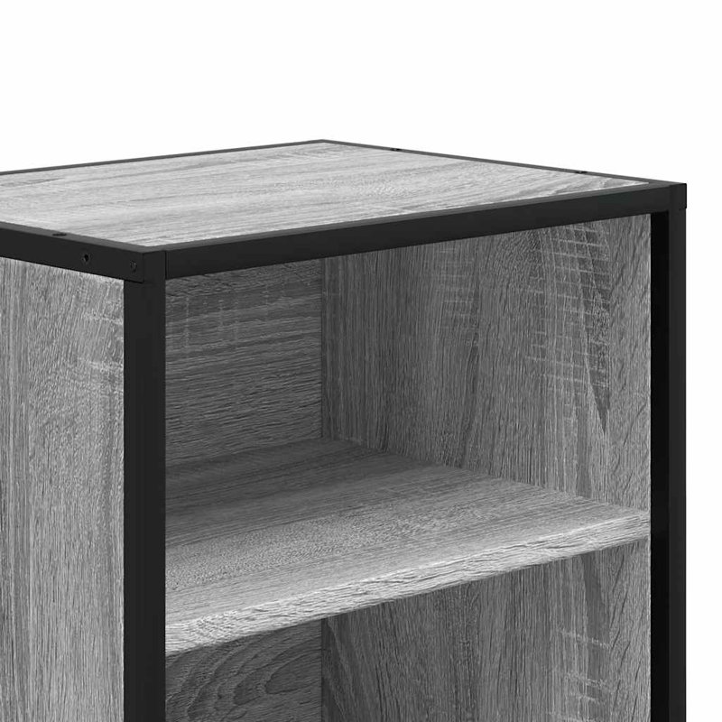 40cm W Metal Bedside Table, Grey Sonoma, 2