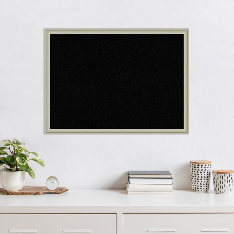 Panneau de liège noir Florence, Argent, 22 po x 30 po