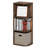 Furinno PASIR Book Shelf, 3-Tier Corner Bookshelf with Open Shelf, Standing Bookcase, 9.3 x 12 x 31.5, for Organization and Storage, for Living Room, Bedroom, Home Office, Amber Pine
