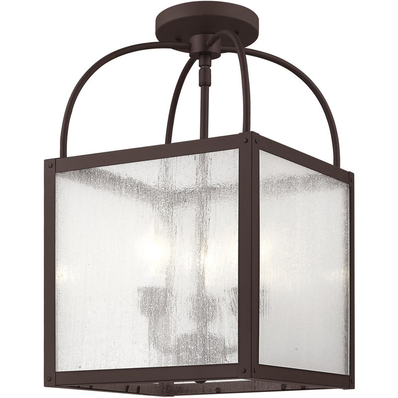 Luminaire suspendu rectangulaire à 3 lumières Tamirah