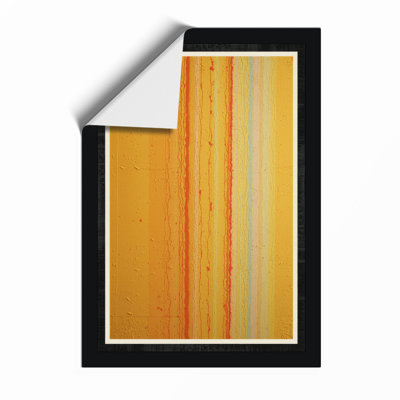 Warm Color Fields Minimalist - Framed Print