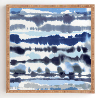 " Soft Relaxing Lines Blue " Print