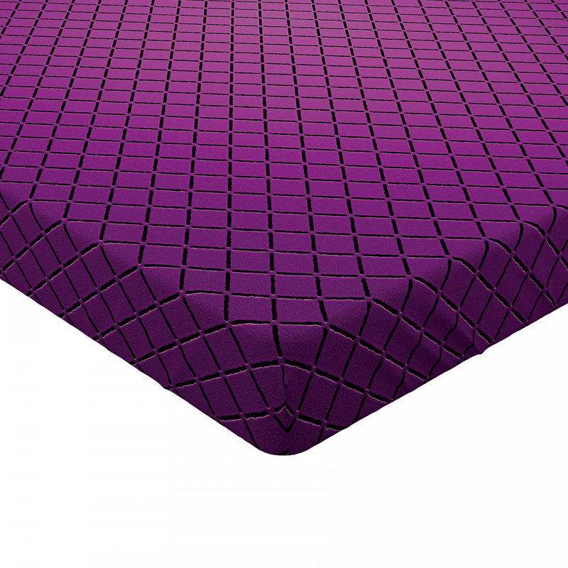 Microfiber Geometric Fitted Sheet, Twin XL Fitted Sheet