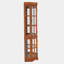 Vitrine de coin avec 5 tablettes et système d'éclairage, chêne (ampoule E26 non incluse)