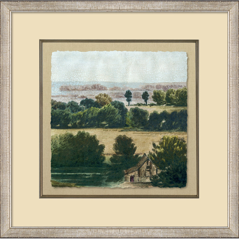 Crackled View To The Coast II Painting