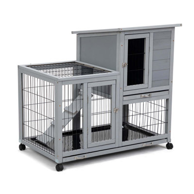 Cage à lapin polyvalente et amovible avec accessoires pratiques pour Happy Bunnies