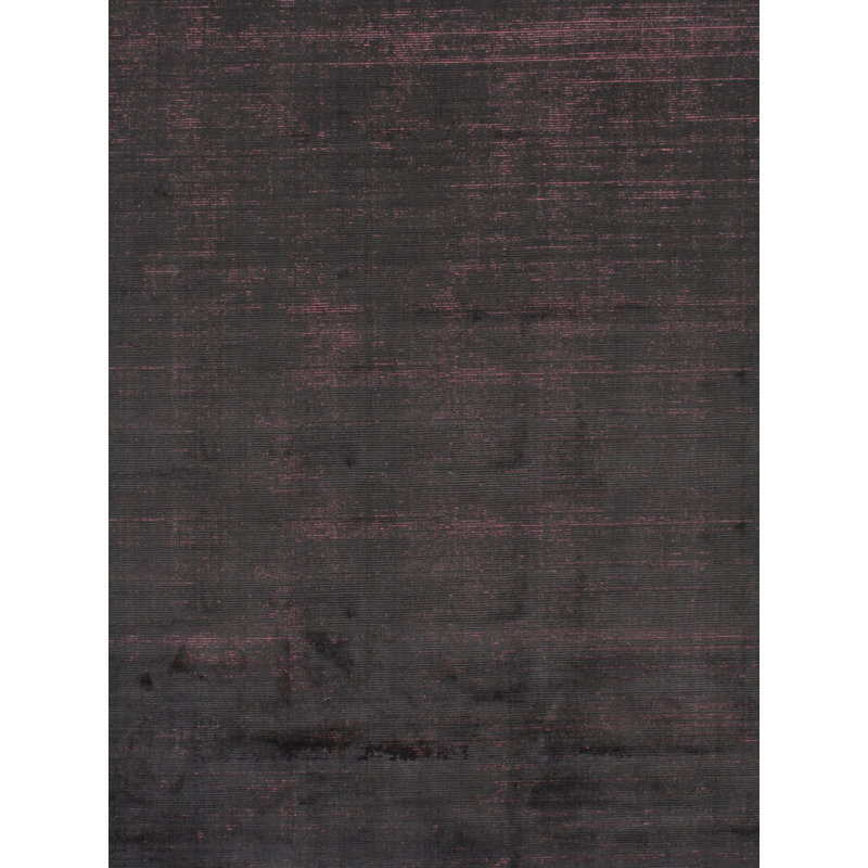 Simplicity Chic Solid Area Rug in Pink/Black