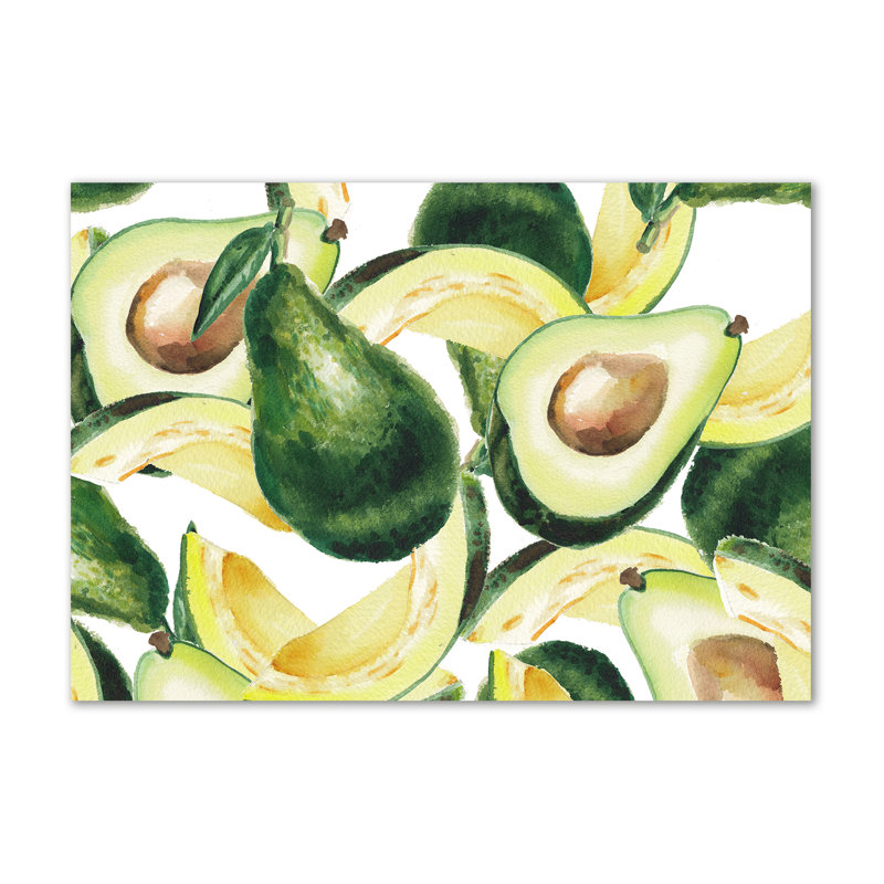An Avocado - Wrapped Canvas Print