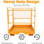 Cages de sécurité pour chariot élévateur 36 po x 36 po, panier de levage d'homme capacité 1200 lb, plateforme élévatrice pour chariot élévateur (sans roue)
