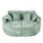 Full-Compressed Chaise Sofa 80" Curved Chaise Lounge Sofa Boneless Couch Upholstered Sofa Bed With Two Cup Holders For Living Room-1150229893