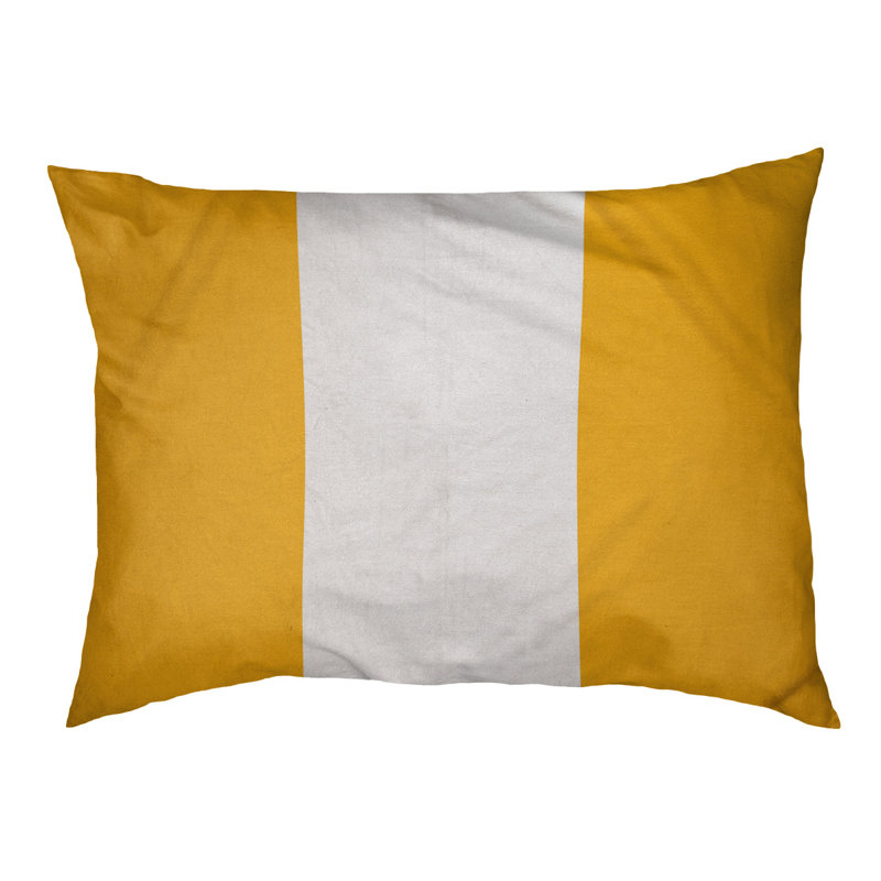Coussin d'extérieur pour chien Florida Tribe, Small (28" W x 18" D x 6" H), Gold/White