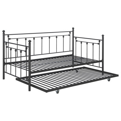 Nahlia Steel Daybed with Trundle Bed