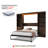 Murphy Bed With 2 Side Storage Cabinets, LED Lights, And Charging Station,  No Box Spring Needed, For Home Office-1691712028-1691712019