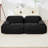 82" Upholstered Boneless Corduroy Modular Sofa-1918155917