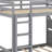 Stylish Bunk Bed Featuring LED Lights, USB Ports, Shelves and Storage Drawers-979981202