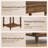 Solid Wood Legs Accent Table Set