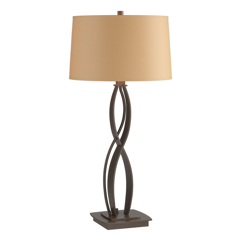 Almost Infinity Table Lamp, Bronze, Flax
