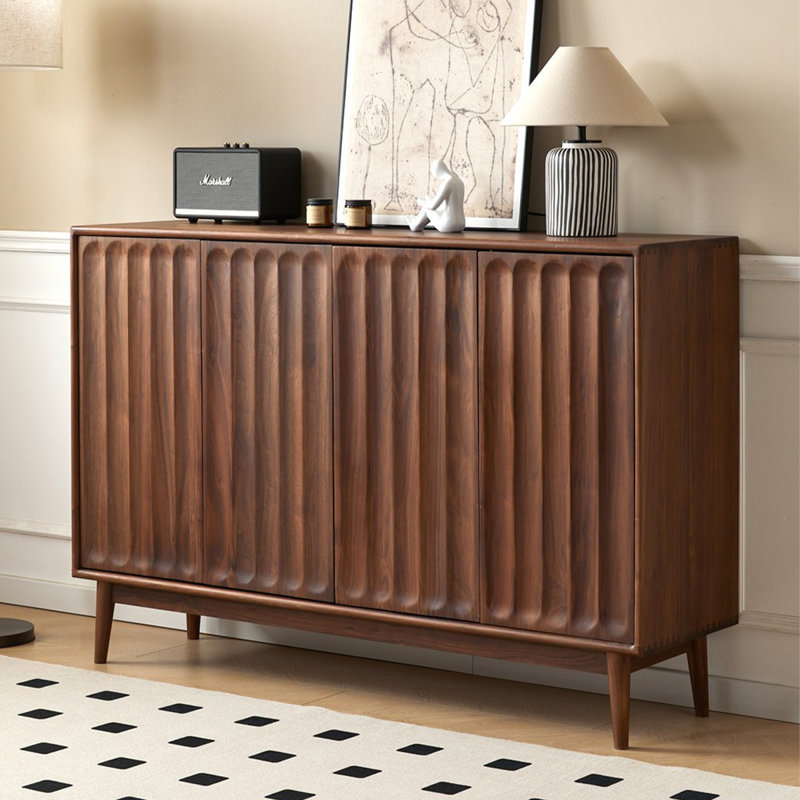 Walnut Solid Wood Shoe Storage Bench