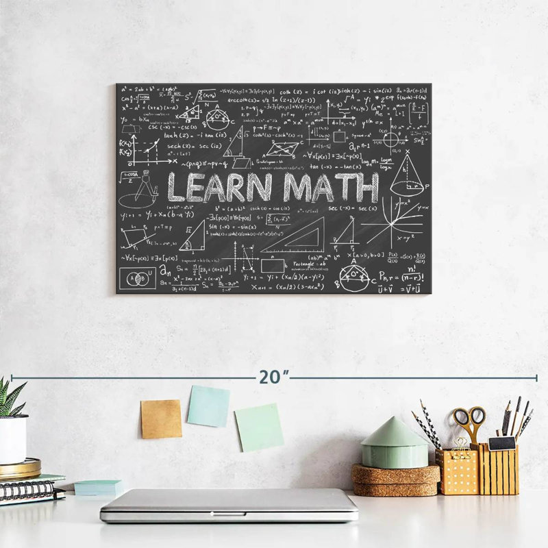 Math Canvas Print, 8" H x 12" W x 1" D