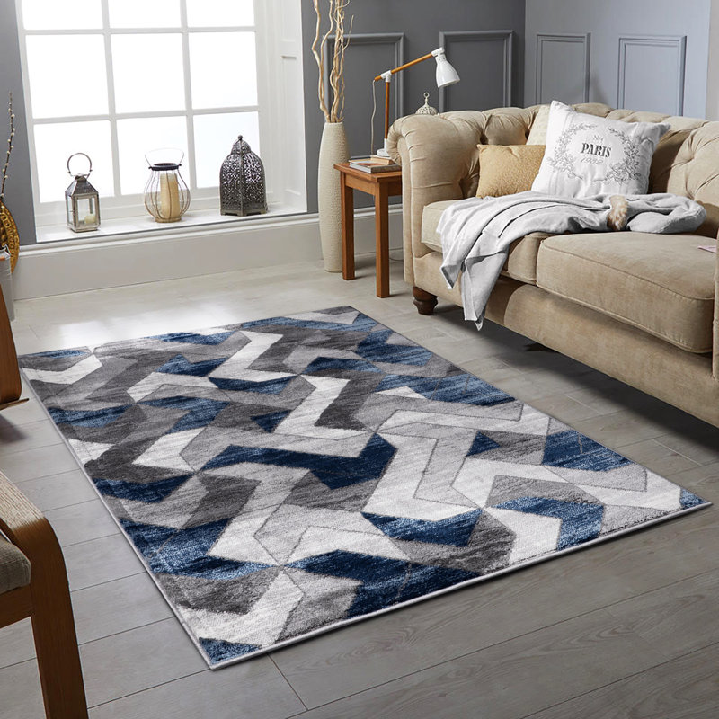 Vanant Geometric Area Rug, Rectangle 80 x 150cm