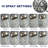 High-Pressure Rain Shower Head With 10 Spray Modes, 4.7 Inch Fixed Bathroom Rainfall Showerhead With Adjustable Swivel Ball Joint, Bathroom Accessories-118580244