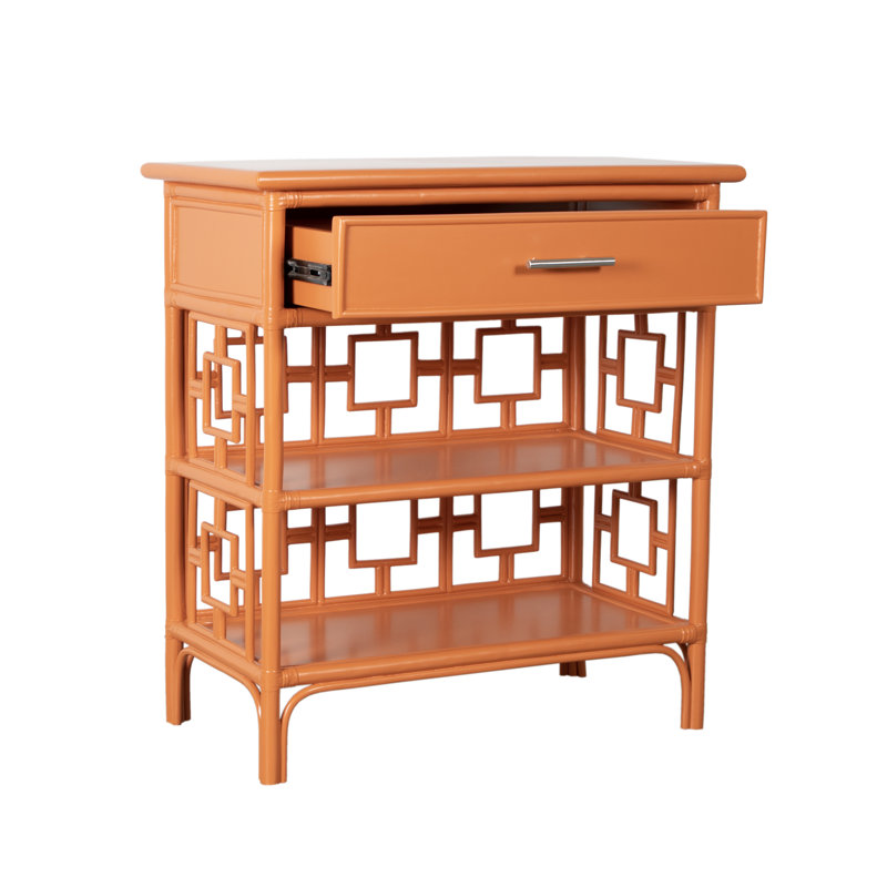 Sobe End Table, Citrus Orange