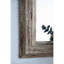 Miroir d'appoint, miroir d'appoint mural rectangulaire avec cadre en bois vieilli