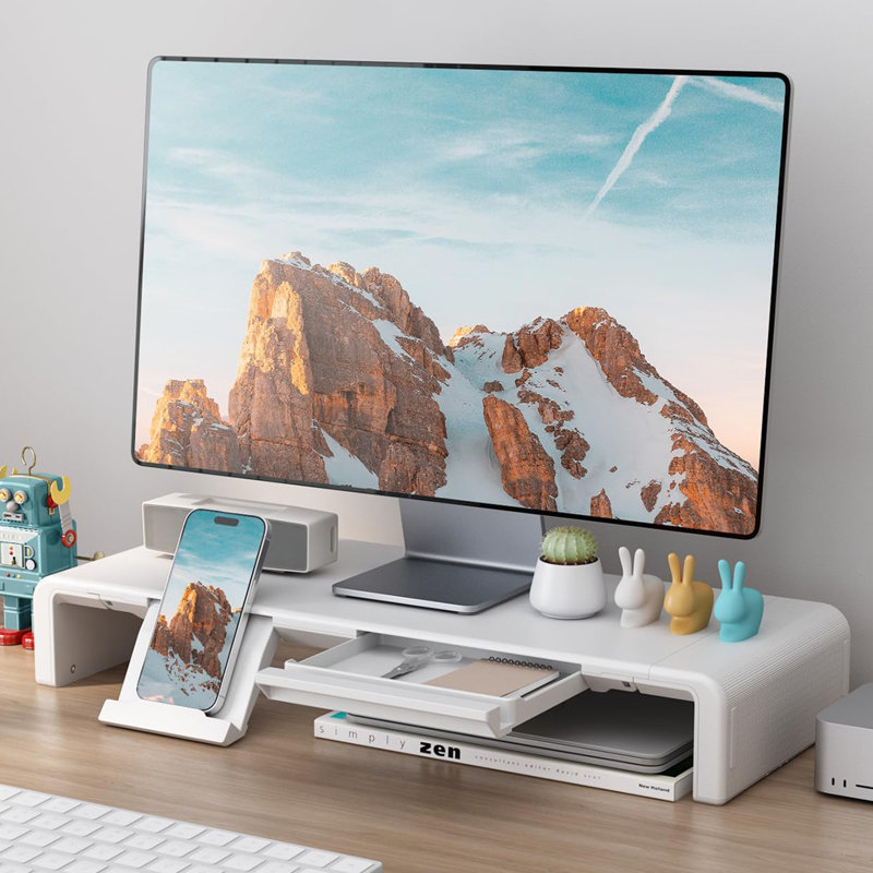 Monitor Stand, White