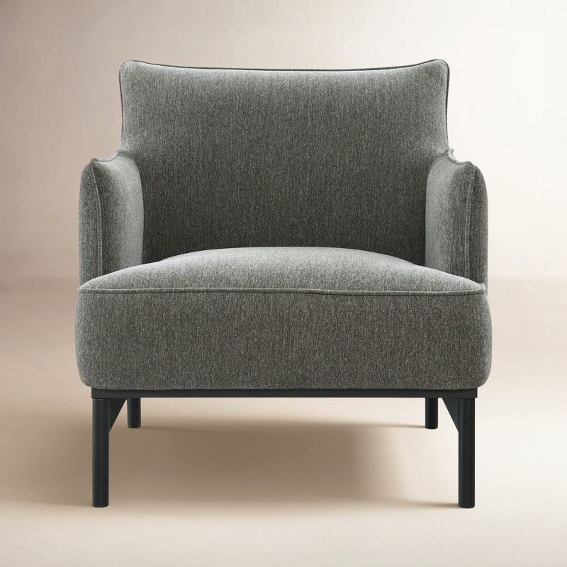 Gayton Fidelius 29.3'' Wide Armchair, Gray 100% Polyester