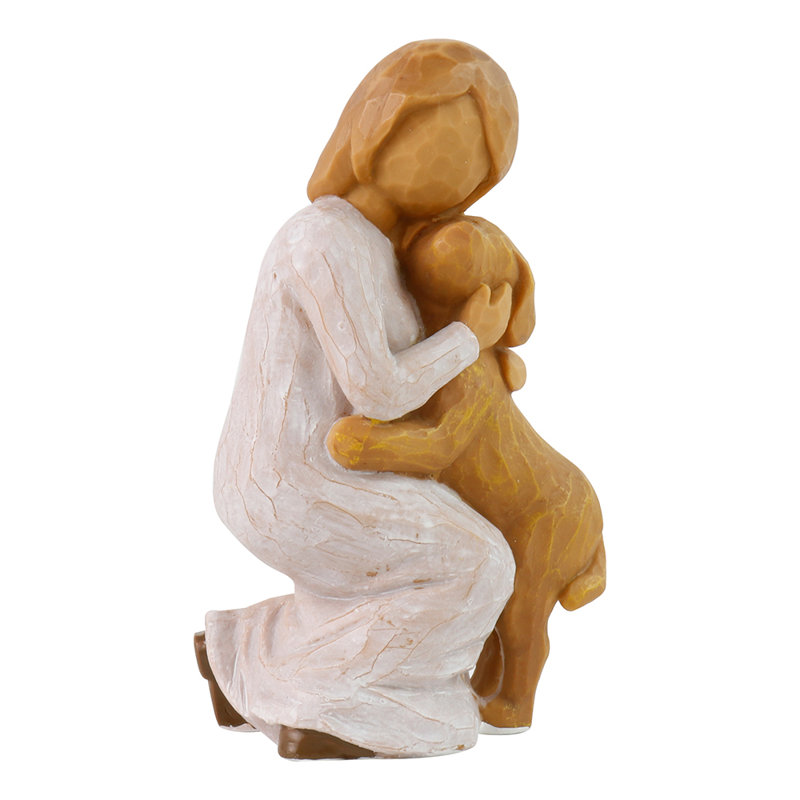 Warm Embrace: The Girl and Her Dog