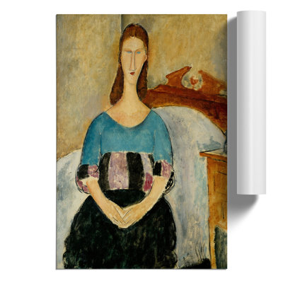 Jeanne Hebuterne by Amedeo Modigliani - Frameless Print